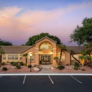 front leasing office facade