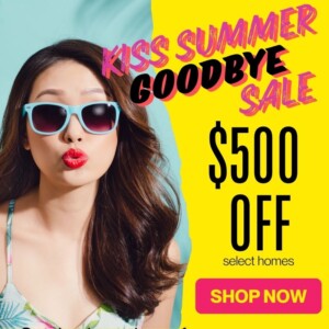 up to $500 off select homes